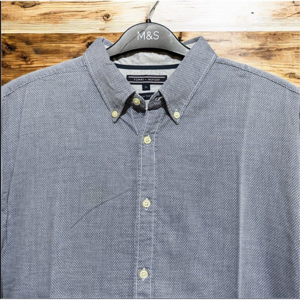 เสื้อเชิ้ตผู้ชาย KEMEJA T0M*Y H*LF1G3R | เสื้อเชิ้ตแขนยาวผู้ชาย