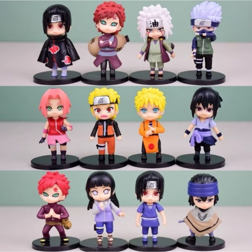 ACTION FIGURE Naruto shippuden Naruto Sasuke Itachi sakura kakashi gaara jiraiya hineata COLLECTION