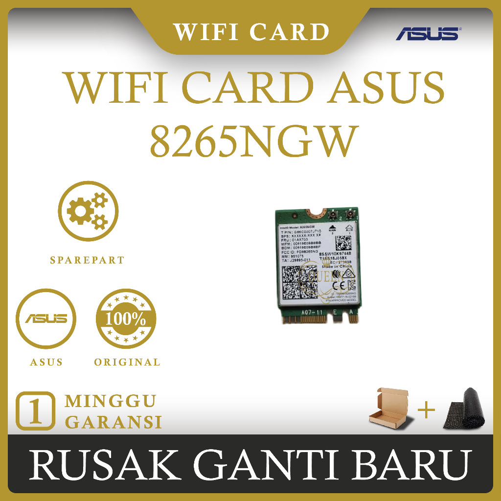 การ์ด Wifi แล็ปท็อป Asus 8265NGW ดั้งเดิม