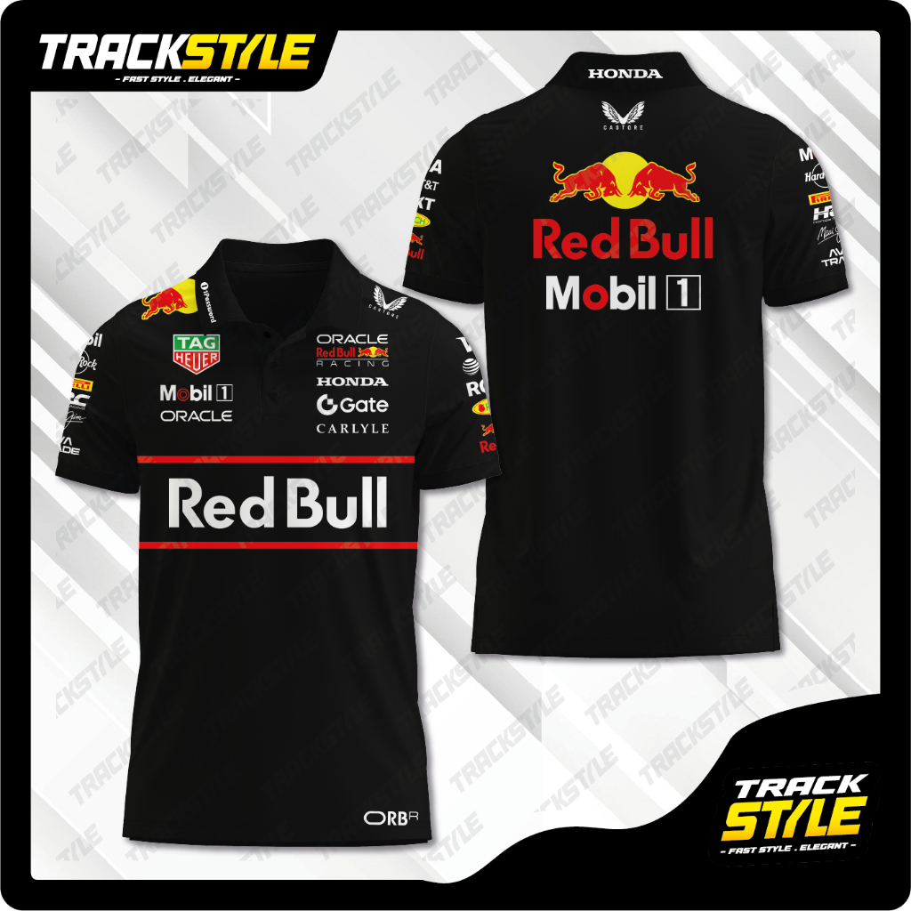 เสื้อโปโล TrackStyle Oracle RedBull Racing Formula 1 F1 Team 2025 Max Verstappen