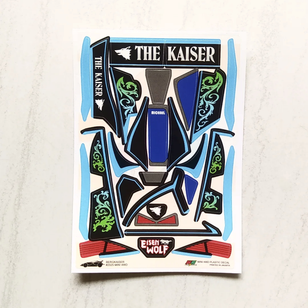 Bergkaiser Sticker - Thekaiser - ตัวเครื่องสีดํา - ไวนิลเคลือบบัตร