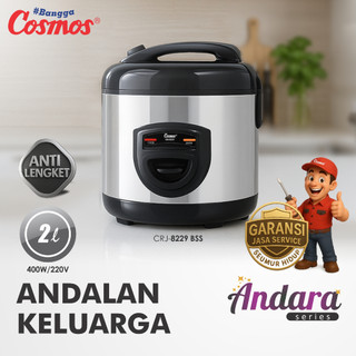 Cosmos Rice Cooker Non Stick CRJ-8229 BSS - 2L