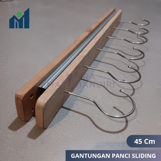 Gantungan Panci Sliding Kolong Meja Dapur 45 Cm