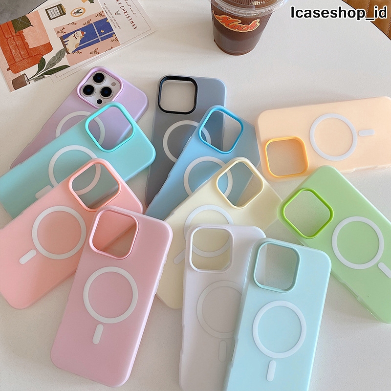 สําหรับ XIAOMI REDMI หมายเหตุ 7 8 9 10 11 12 13 14 POCO X3 X6 PRO 4G 5G เจลลี่สี 2 IN 1 MAGSAFE MOTI