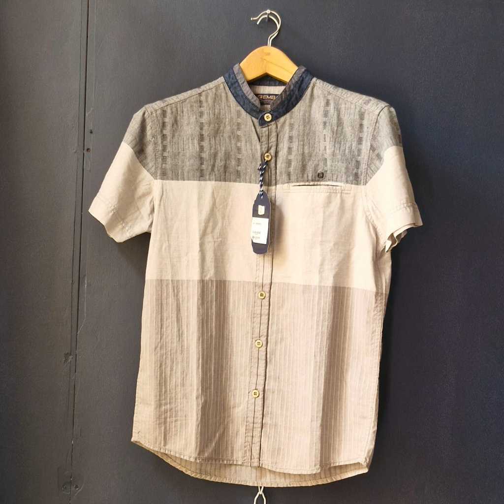 KEMEJA EMBA Jeans Denim Koko Shirt, เสื้อเชิ้ตยีนส์ Koko สําหรับผู้ชายระดับพรีเมียมที่หรูหรา