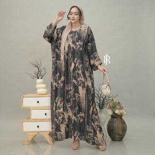 GAMIS ABAYA ALILA RAYON PREMIUM JUMBO LD 130 BUSUI FRIENDLY ABAYA PENGAJIAN KONDANGAN DAILY