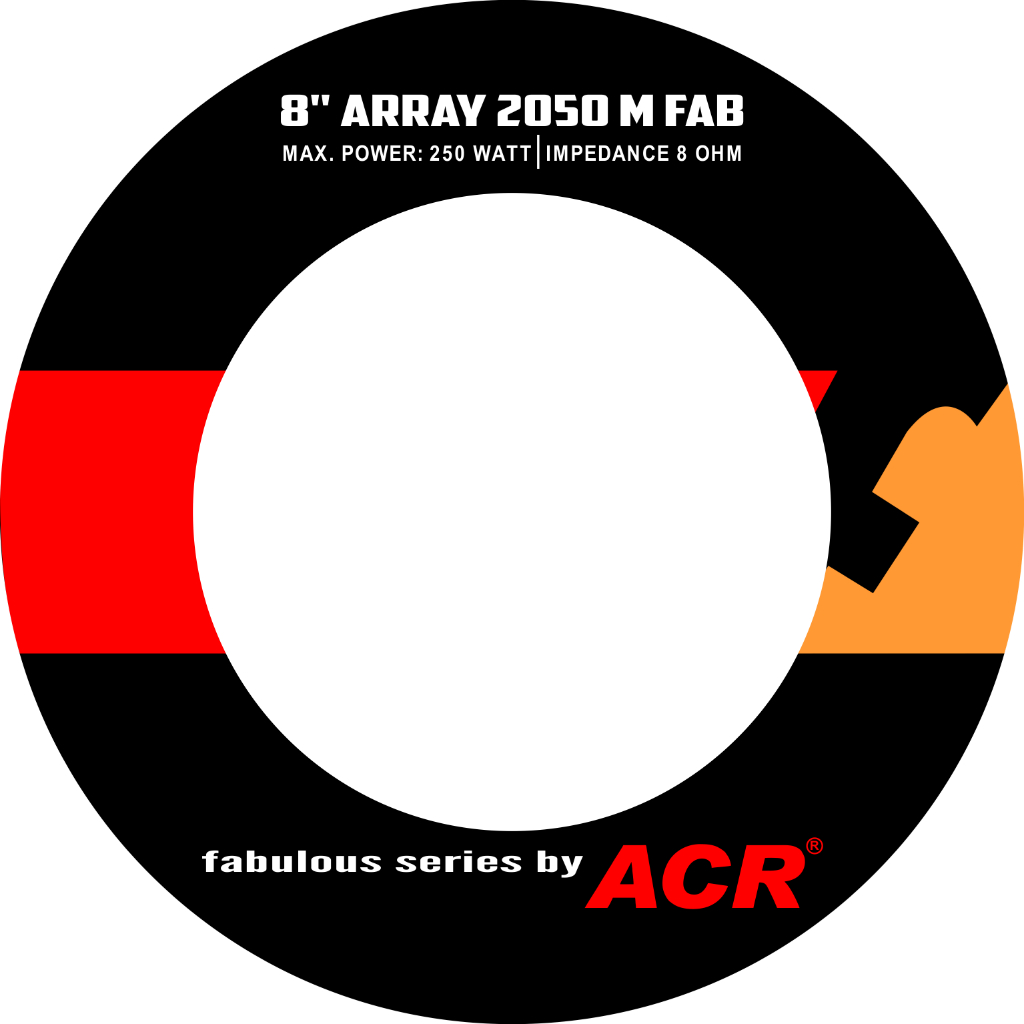 ACR FABULOUS 8 IN 2050 M FAB SPEAKER MAGNET สติ๊กเกอร์ DIAMETER 13CM