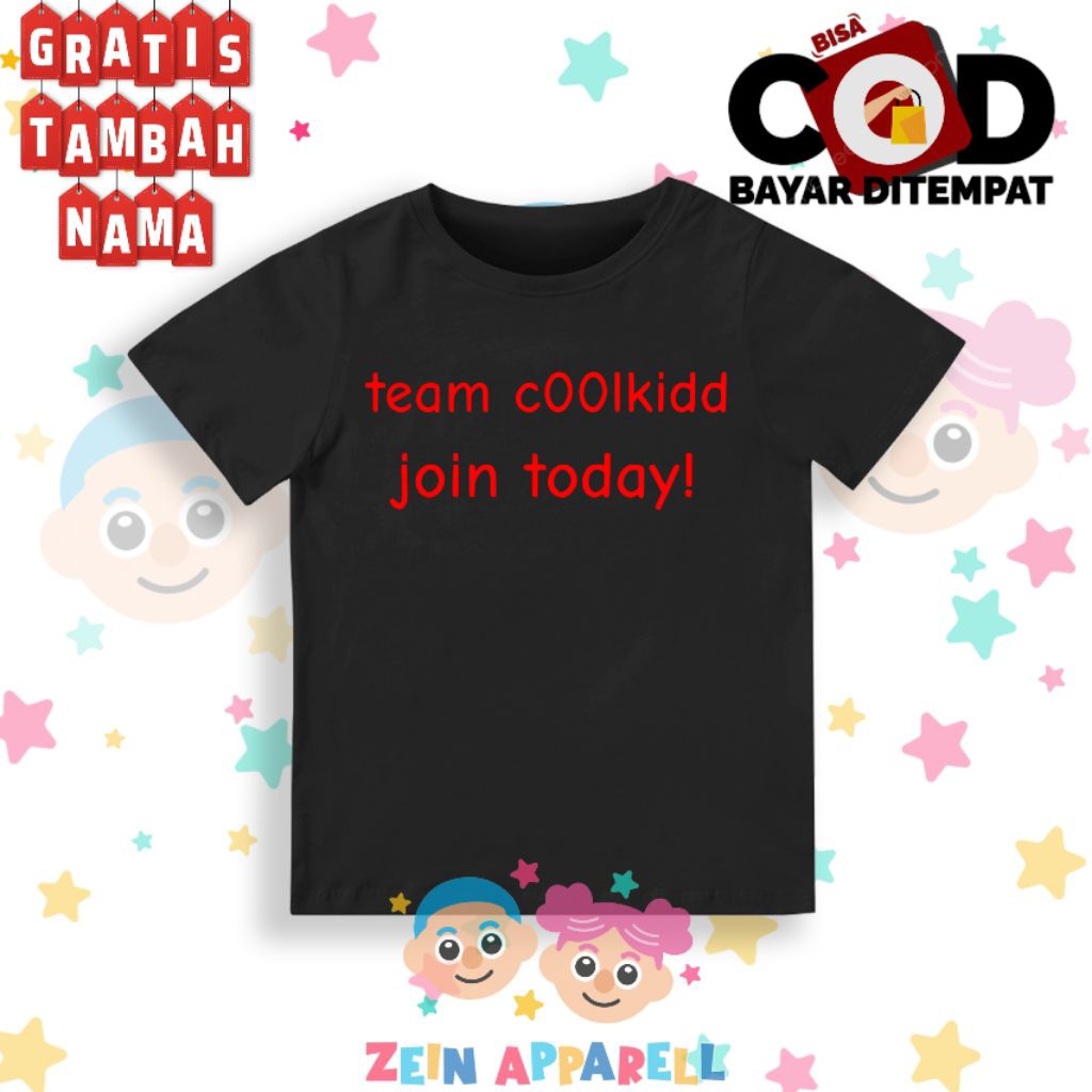 Team Coolkid Kids T-Shirt - Team Coolkid Join Today Kids Clothes - Team Coolkid Kids Fashion