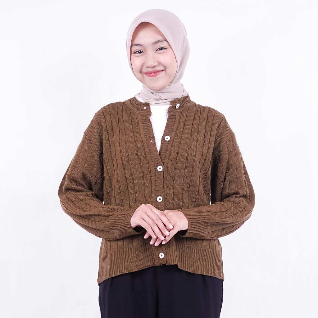 NADIRA - Haerin Knit cardigan Premium Cable Knit Sweater เสื้อคาร์ดิแกนถักผู้หญิง