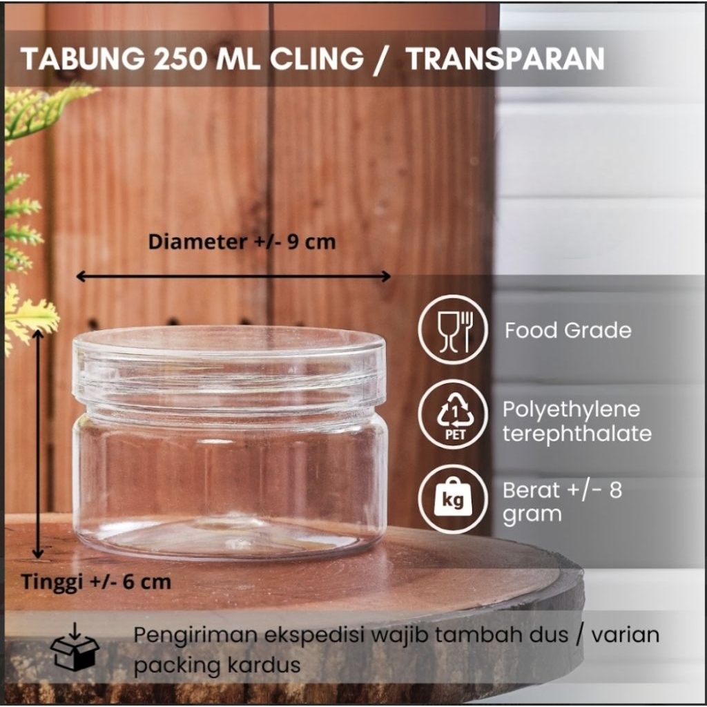 คอนเทนติส 24 ชิ้น 250 มล. - 300 มล. JARS พร้อมหมวกฉีกขาด/ เค้กแห้ง JARS/ ครีม JARS/ SNACK JARS