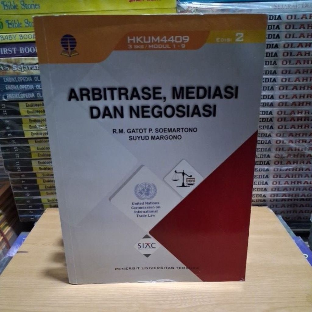 หนังสือต้นฉบับ ARBITRASE MEDIATION และ NEGOTATION 2ND EDITION RM Gatot P Soemartono และ al OPEN UNIV