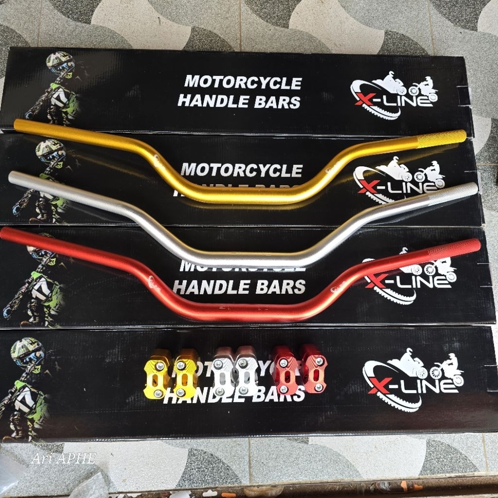 XLINE FATBAR แฮนด์ CNC พร้อมตัวยกสากล