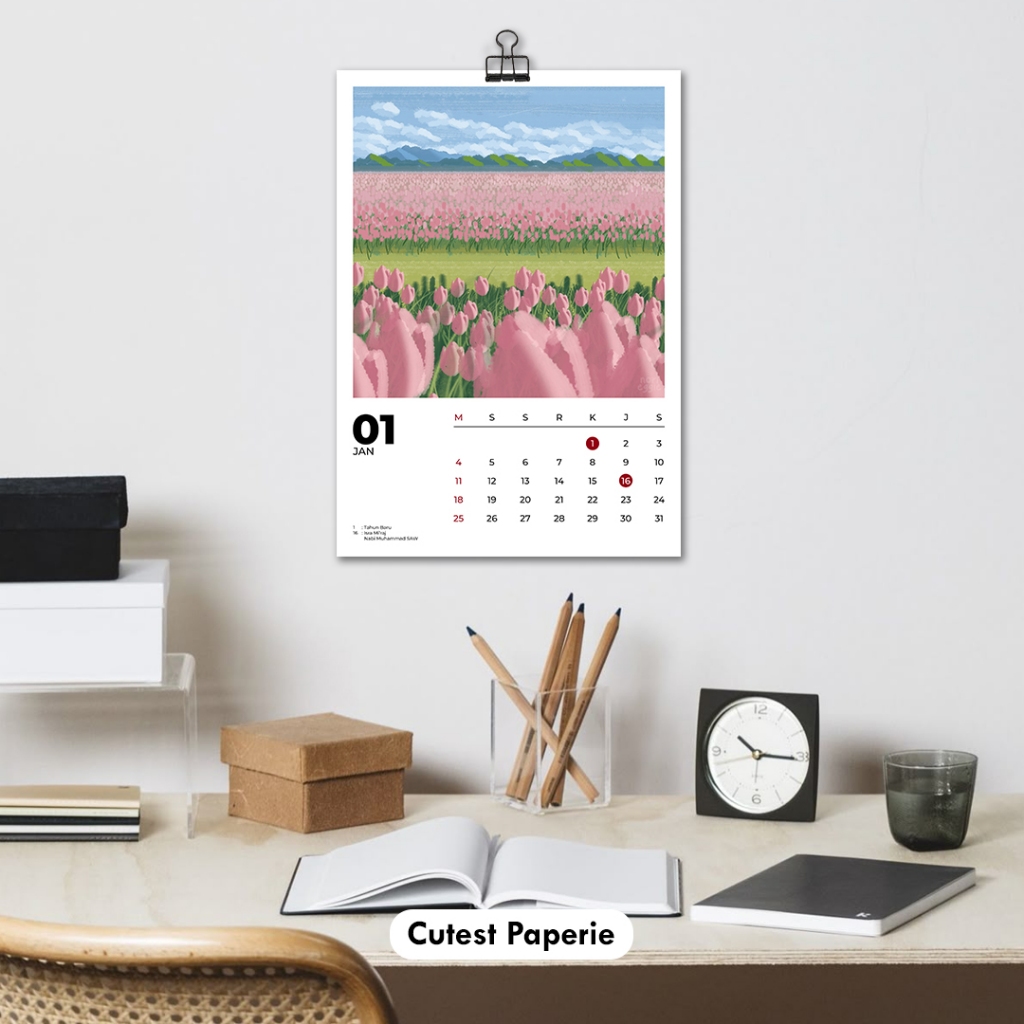 WALL CALENDAR 2026 AESTHETIC SCENERY CALENDAR