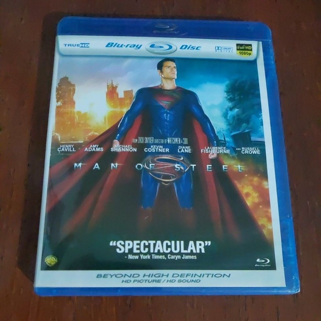 ( แผ่นดิสก์บลูเรย์ ) " ผู้ชายแห่งเหล็ก " HENRY CAVILL - AMY ADAMS - KEVIN COSTNER - DIANE LANE - RUS