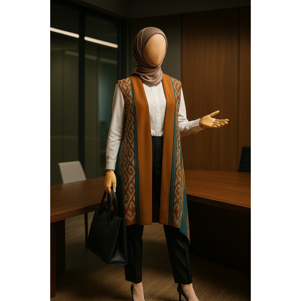 เสื้อกั๊กไหมพรมทอทีลมัสตาร์ด Kila