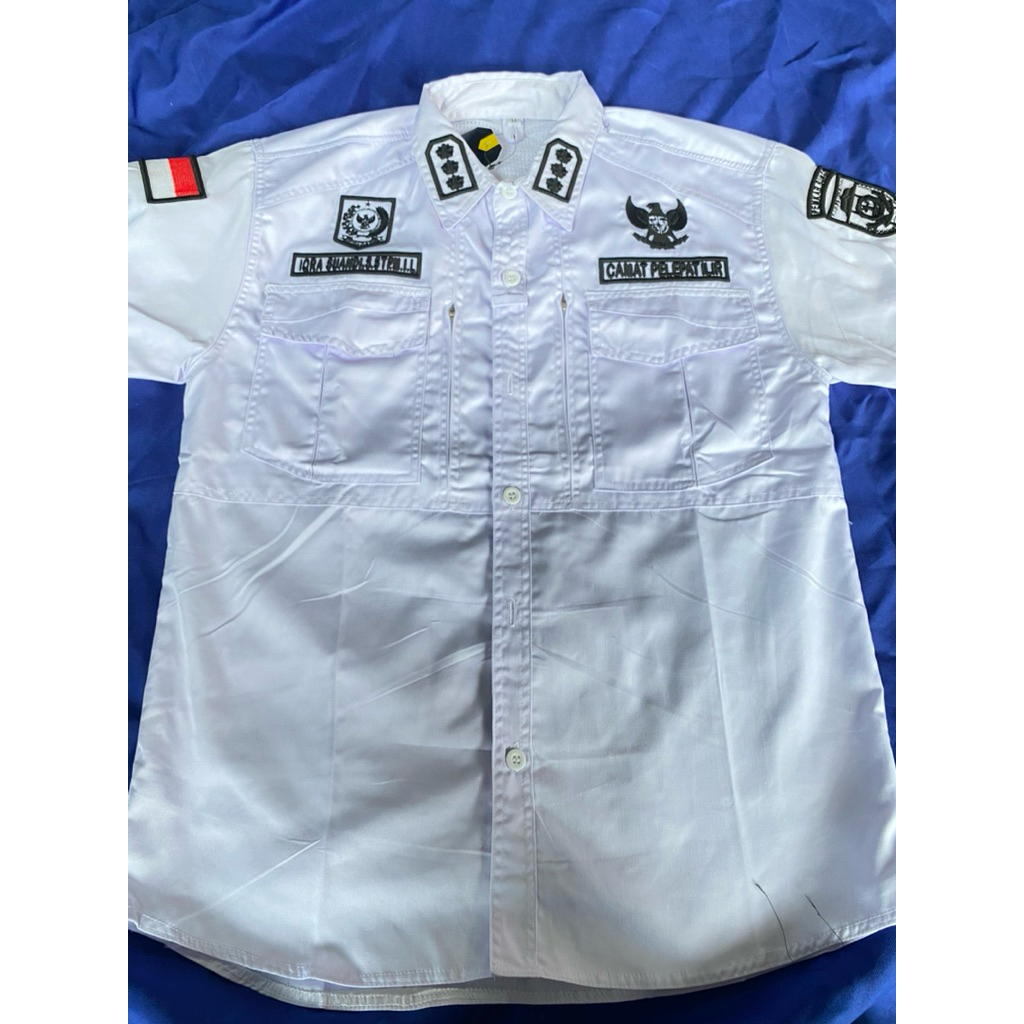 KEMIJA TACTICAL SHIRT สําหรับ VILLAGE HEAD, VILLAGE HEAD, FULL EMBROIDERY, 3D RAISED, คอมพิวเตอร์ร่า