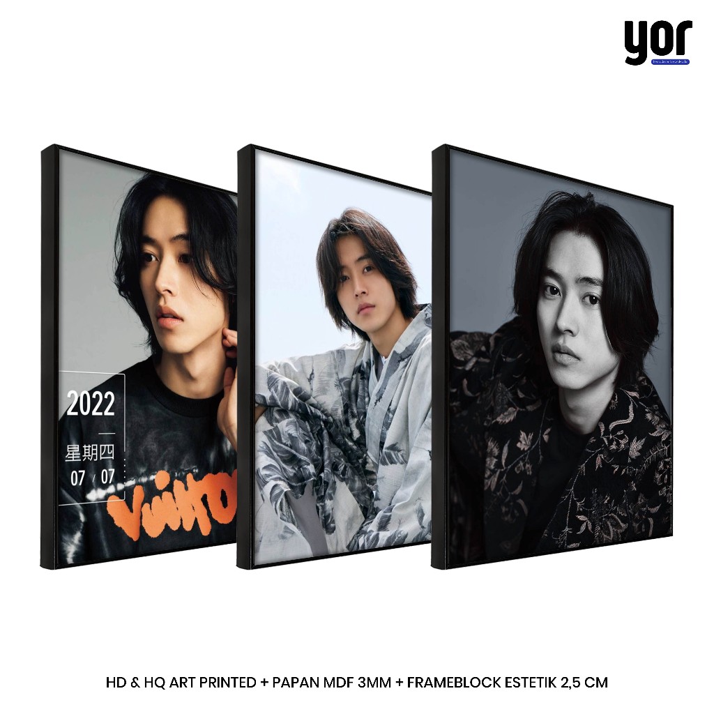 โปสเตอร์พรีเมี่ยม Yordecor Kento Yamazaki Frameblock - โปสเตอร์ Arisu Alice ใน Borderland