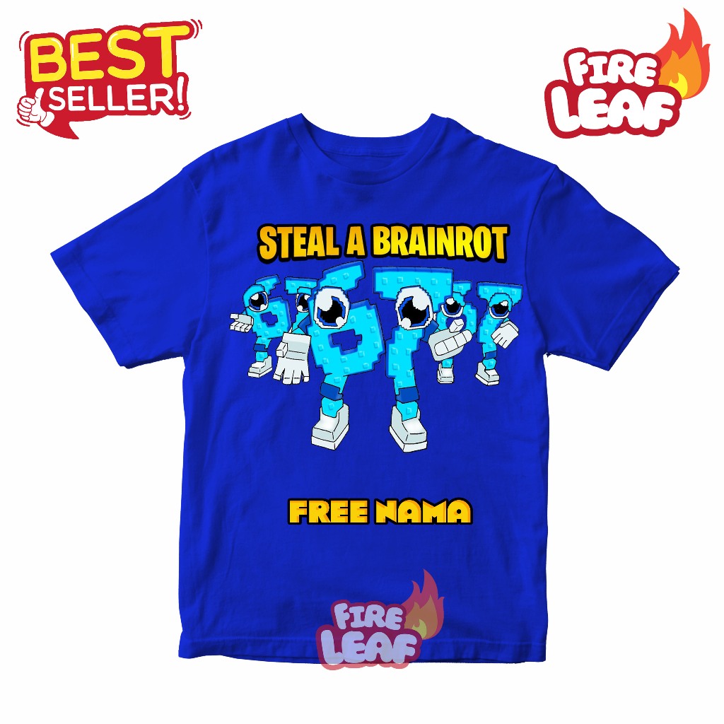LOS 67 STEAL AROT BRAIN ROBLOX KIDS TOP เสื้อยืดฟรีชื่อ