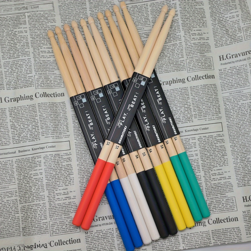 5A/7A COLOR DRUM STICK, 1 คู่สีกันลื่น DRUM STICK 5A/7A DRUM STICK