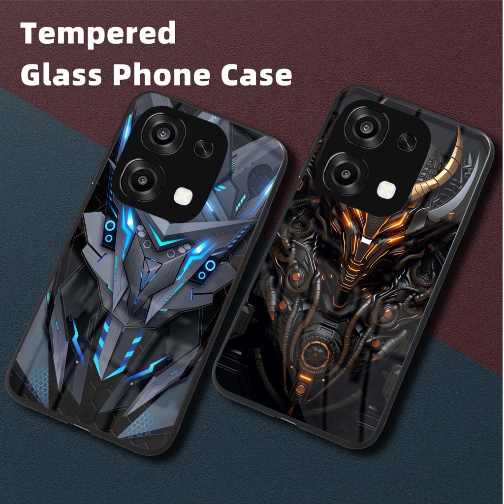 HP MG60 Softcase Glass สําหรับ Oppo A6 Pro - เคสโทรศัพท์ Oppo A6 Pro - ฟิล์มกันรอยโทรศัพท์ Oppo A6 P