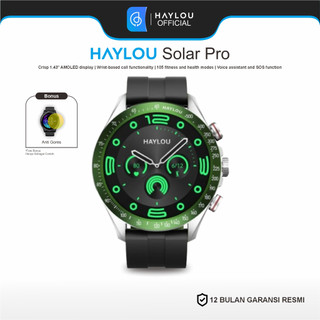 Haylou Solar Pro LS18 Smartwatch Canggih dengan fitur AOD 2atm