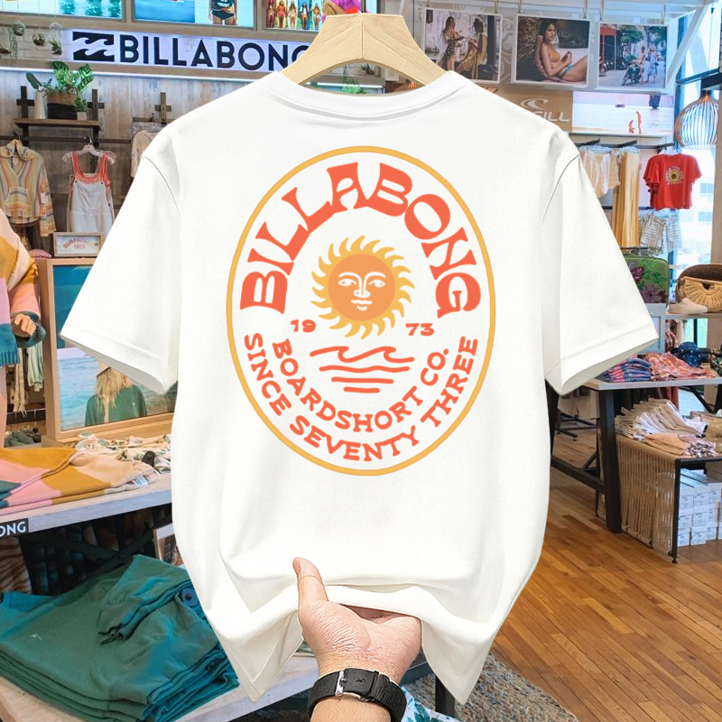 KATUN ผ้าฝ้าย 100% Billabong Oversize Surf Skate เสื้อยืด Unisex – ผ้าฝ้ายหนาเย็นพรีเมี่ยม Streetwear เสื้อยืดสําหรับผู้ชายและผู้หญิง