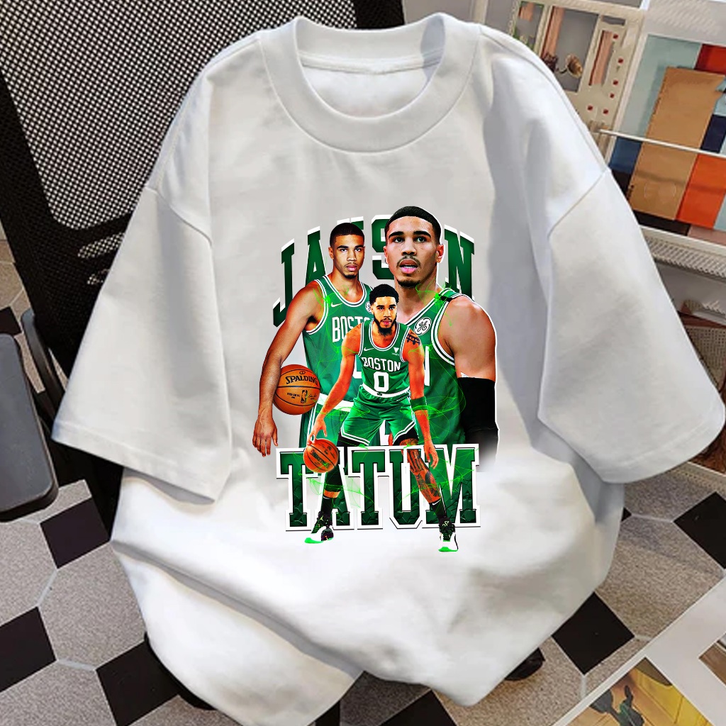 เสื้อบาสเก็ตบอล Unisex เสื้อ NBA JASON TATUM เสื้อยืดกีฬาแขนสั้น