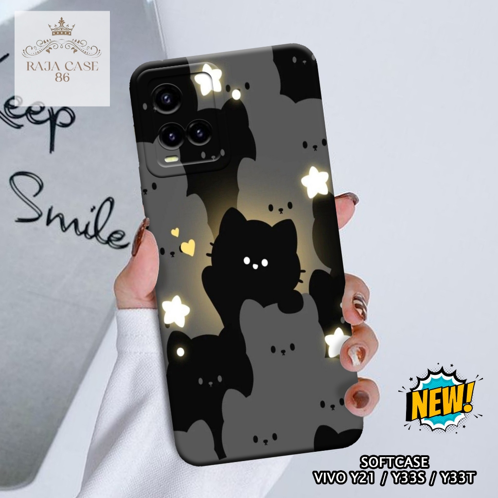 เคส HP Vivo Y21 / Y33s / Y33t - เคส Vivo Y21 - เคสการ์ตูน Motif - ฟิล์มกันรอยมือถือ - Vivo - Vivo Y3