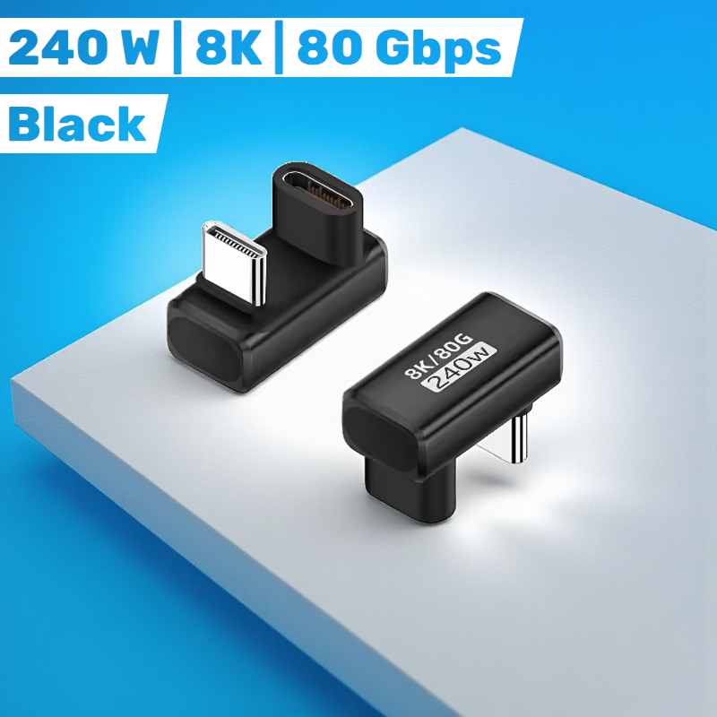 OTG อะแดปเตอร์แปลง USB Type C ชายหญิง 80Gbps 240W U รูปร่าง Siku Converter Type-C 80 Gbps 240 วัตต์ 