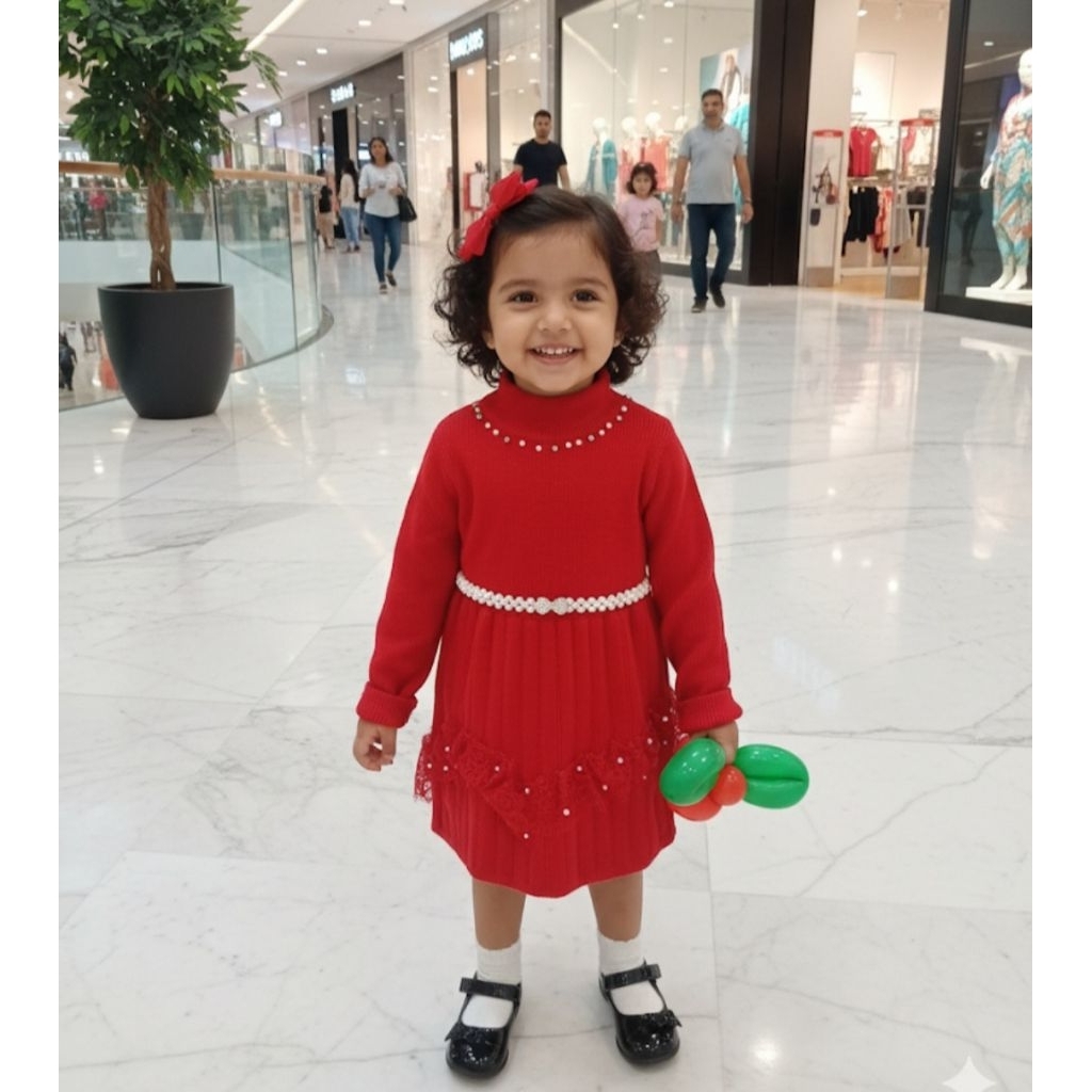 FD15 BEAUTIFUL KNIT DRESS SIZE 120-150