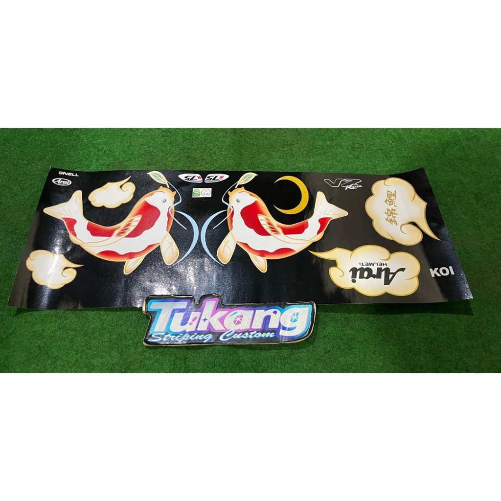 ARAI KOI BLACK DECAL JUST THE DECAL