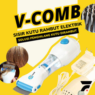 Sisir Kutu Elektrik VComb Penghilang Kutu Rambut Manusia dan Hewan Berteknologi Canggih