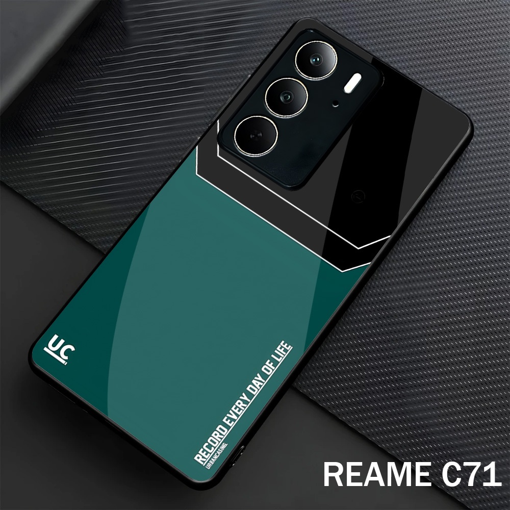 Softcase Glass Glossy สําหรับ Realme C73 C75 C71 ปลอก Hp Realme C73 C75 C71-Case Protector Hp Realme