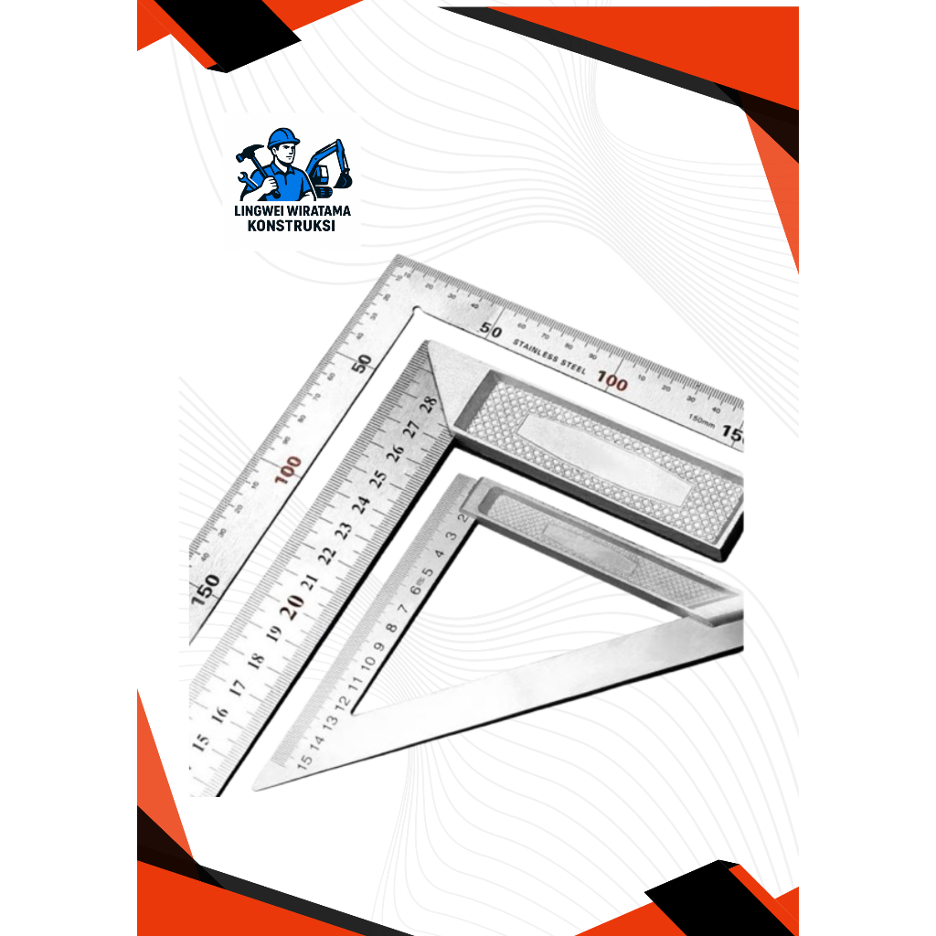 SIKU TRIANGLE RULER - คุณภาพสูง 500 มม.