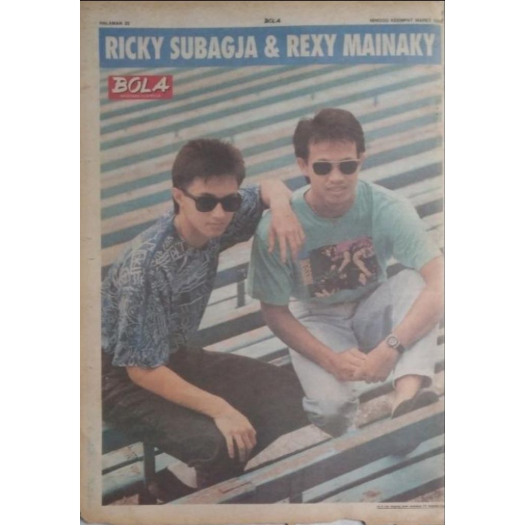 โปสเตอร์แบดมินตัน Duet Tabloid Ricky-Rexy 1993