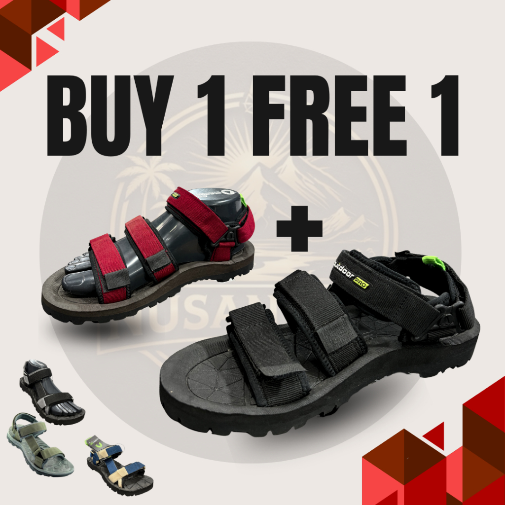 BUY1GET1FREE DURABLE OUTDOOR SANDALS ซื้อ 1 PAIR GET 1 PAIR ฟรี