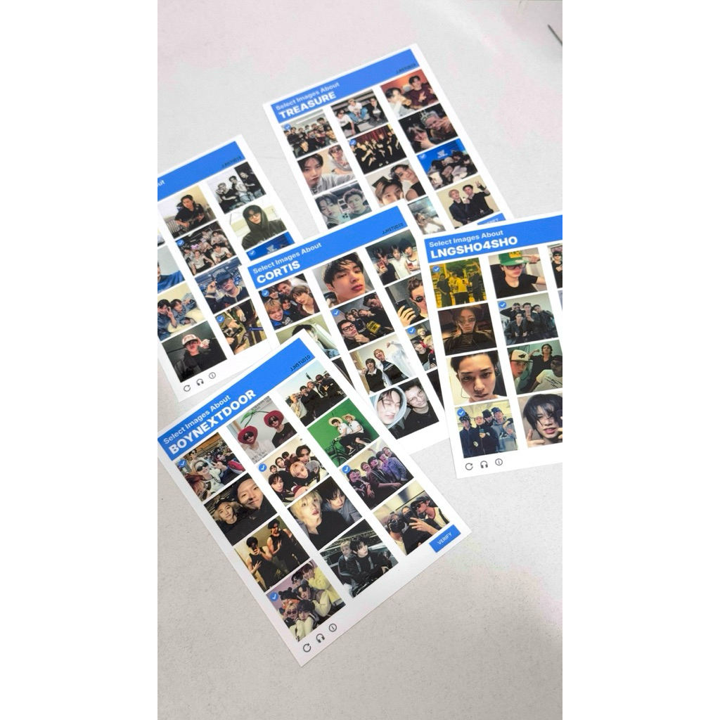 สติ๊กเกอร์ VERIFY CORTIS LNGSHOT TREASURE BOYNEXTDOOR ENHYPEN