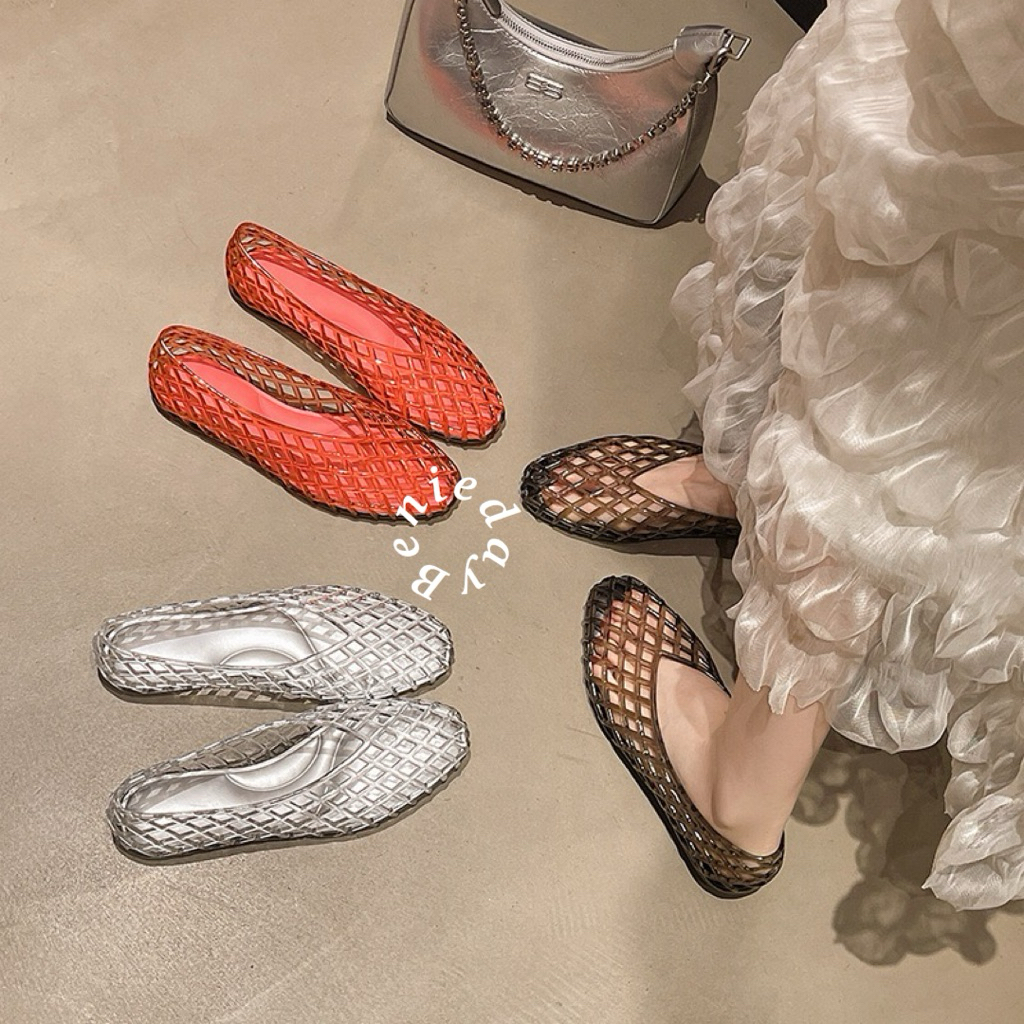 BenieDay - Olivia Flat Sandals Jelly Shoes / Womens Jelly Flat Sandals