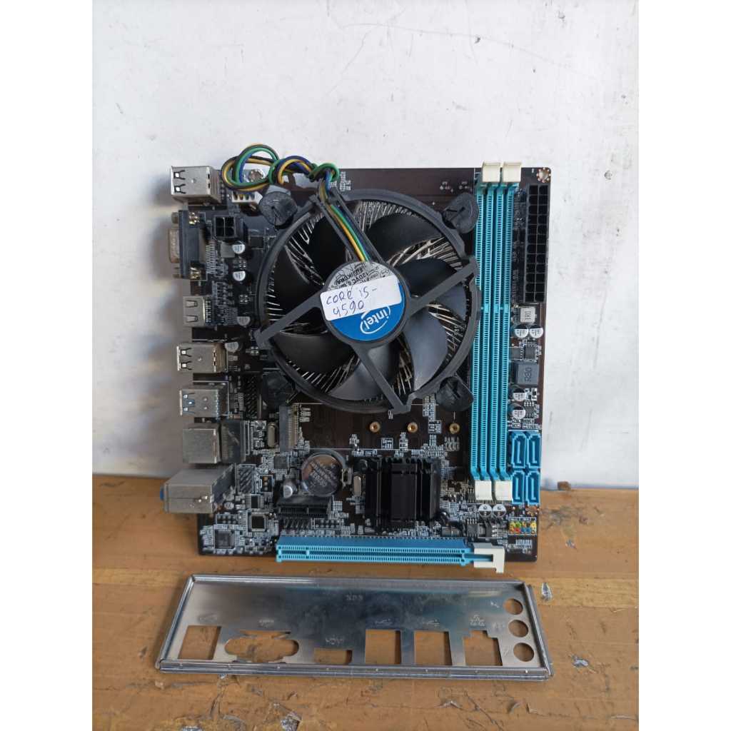 เมนบอร์ด LGA 1150 ชุด Core i5 Gen 4 (4590) ช่อง M.2 พร้อม + แผงหลัง