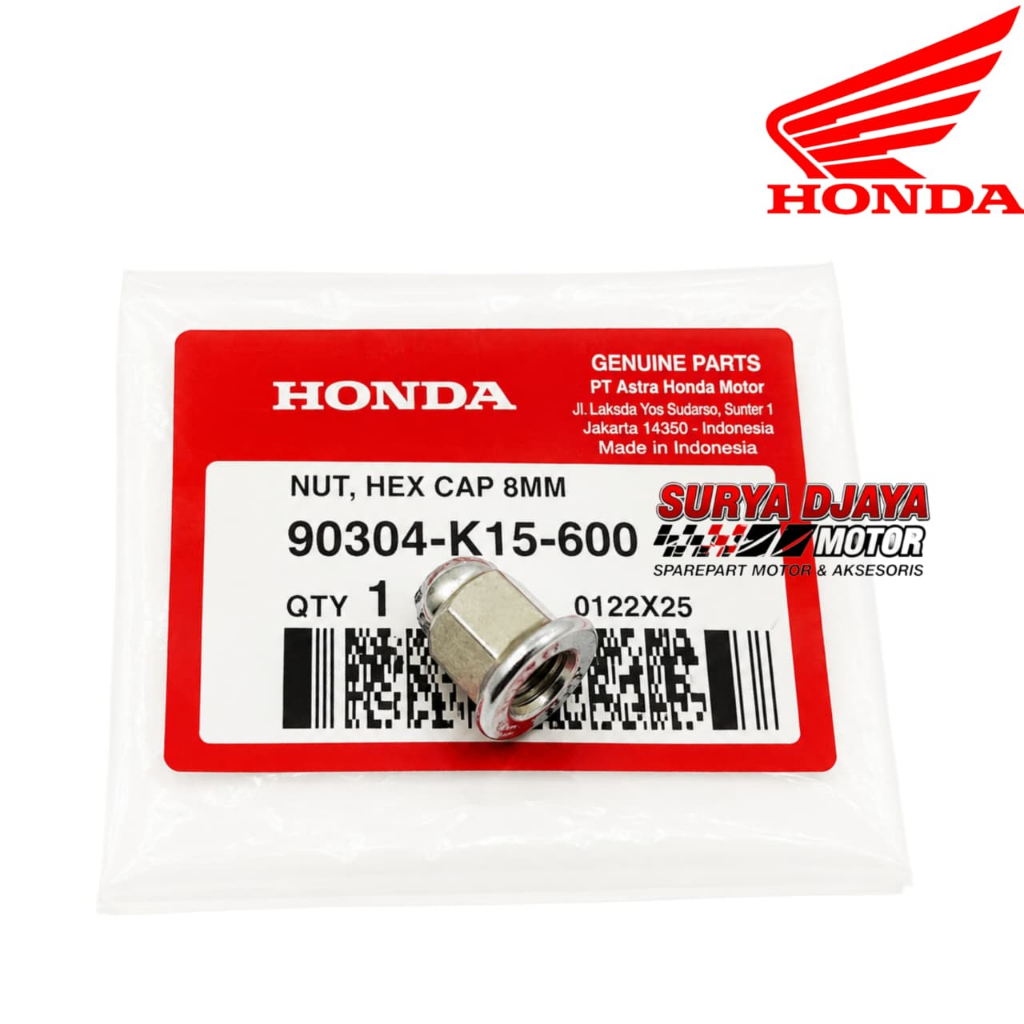 Nut Hex Cap 8MM Honda CBR 150R K45N ใหม่ CB150R Streetfire Supra GTR 150 90304-K15-600