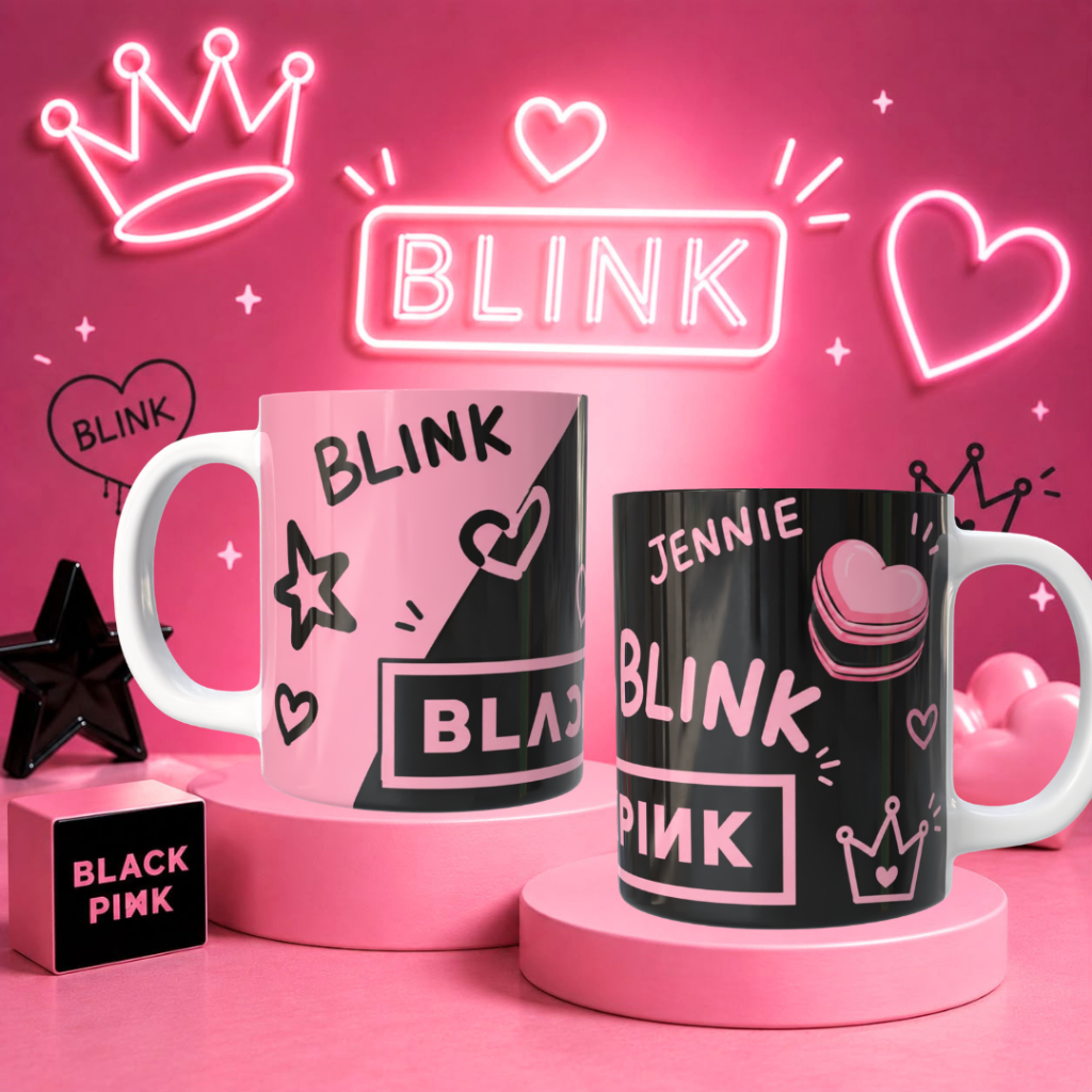 แบล็คพิ้งค์ บลิ๊งค์ | สินค้า Blackpink | แก้ววันเกิด | แก้วที่กําหนดเอง | ของขวัญวันเกิด | แก้วน่ารัก
