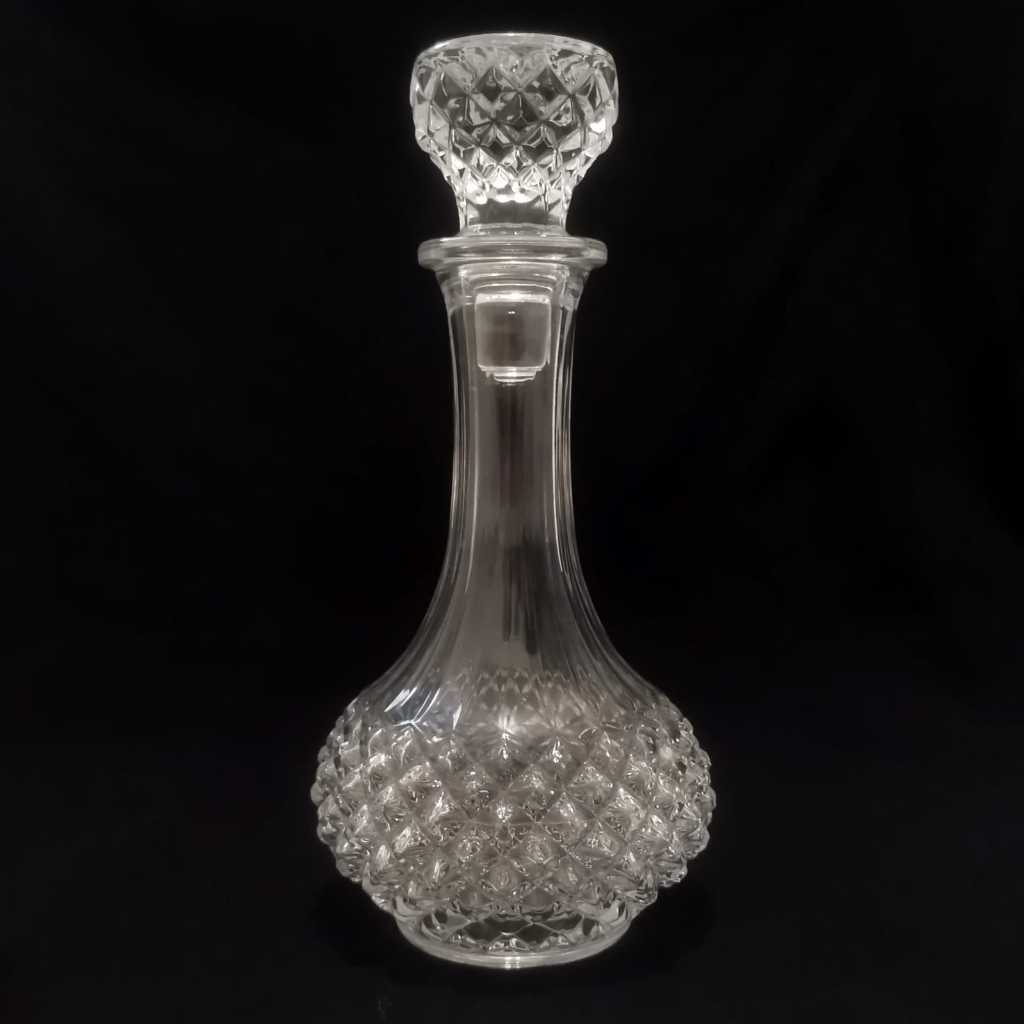 Vintage Cristal dArques Durand Lead Crystal ขวดเหล้า Preloved