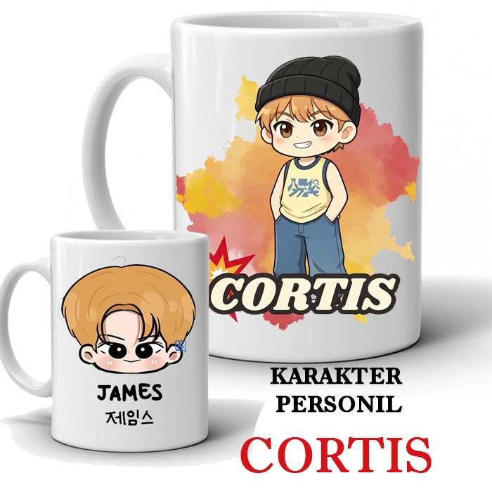 แก้ว KPOP CORTIS แบบกําหนดเอง / แก้ว CORTIS PERSONNEL / KPOP CORTIS