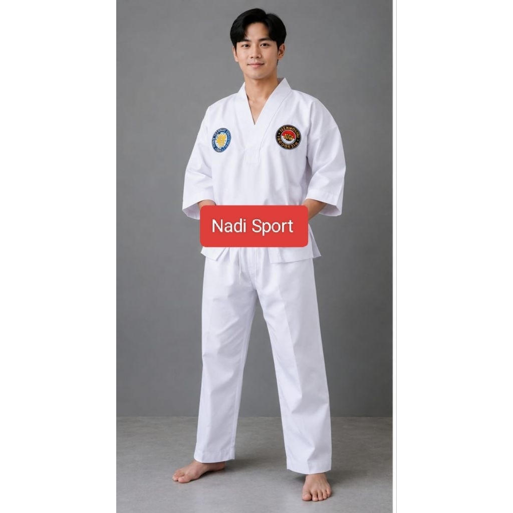 GAP White Collar ผู้ใหญ่ Taekwondo Dobok White Collar ผู้ใหญ่ Taekwondo เสื้อศิลปะการต่อสู้