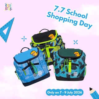 Easy Bitsy - Tas Ransel Serut Anak Laki-Laki Backpack Sekolah PAUD-TK - Dino Tales