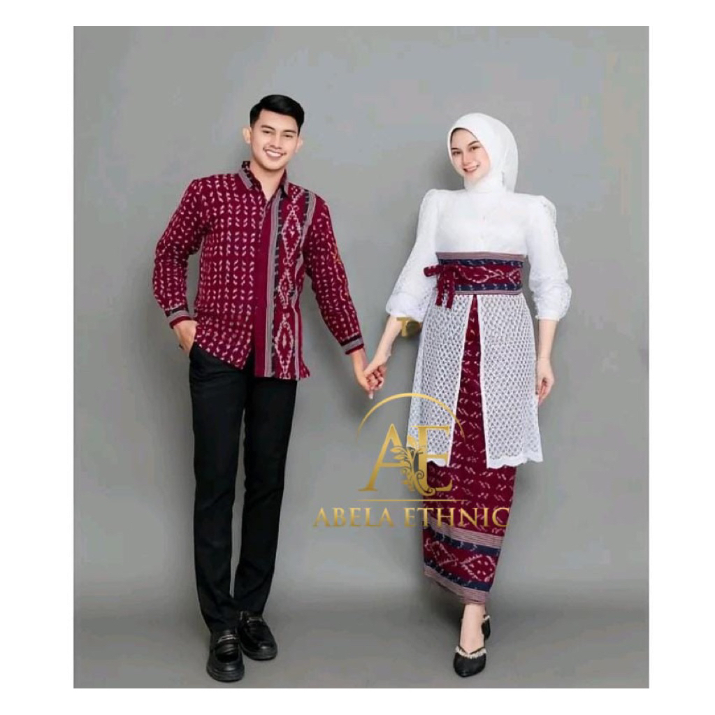 HARUMI RED SALUR - ORIGINAL COUPLE WOVEN CLOTHES - COUPLE WOVEN CLOTHES สําหรับ WEDDINGS - PREMIUM C