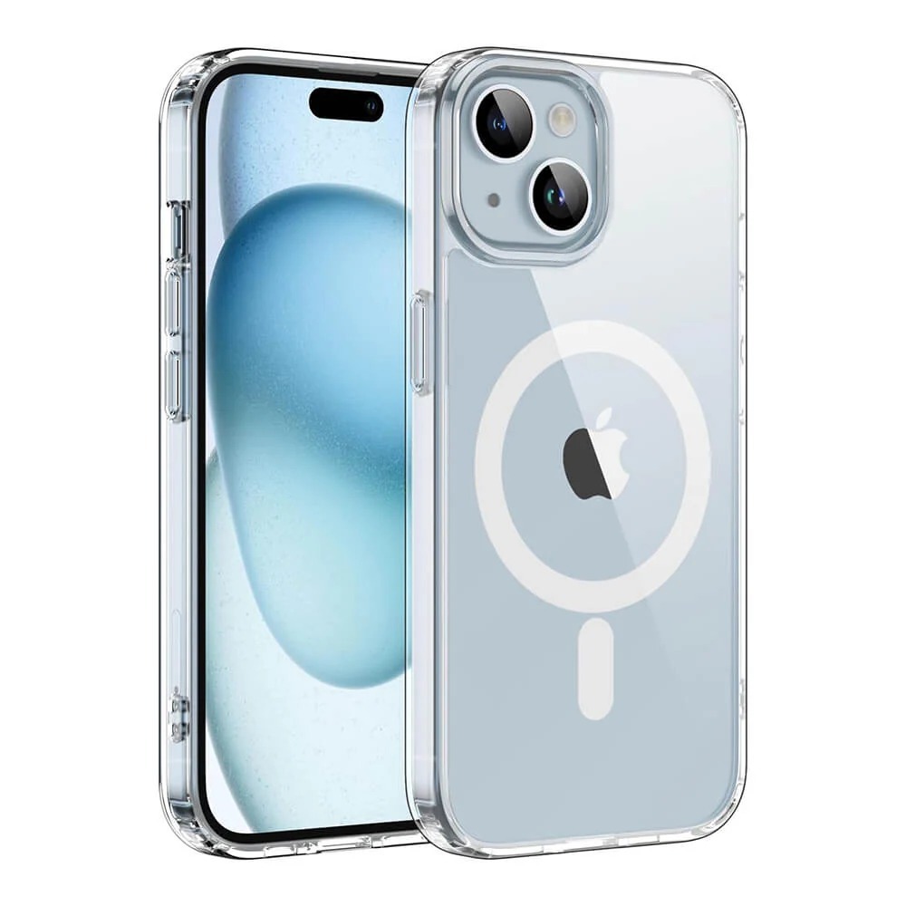 CASE IPHONE 15 SOFT CASE CLEAR MAGSAFE MAG MAG MAGNETIC PREMIUM CASING COVER