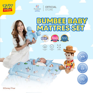 [BUY 1 GET 1] Bumbee Collection - Kasur Set Bayi + Kelambu Baby Mattress Set FREE Cuddle Hug Baby