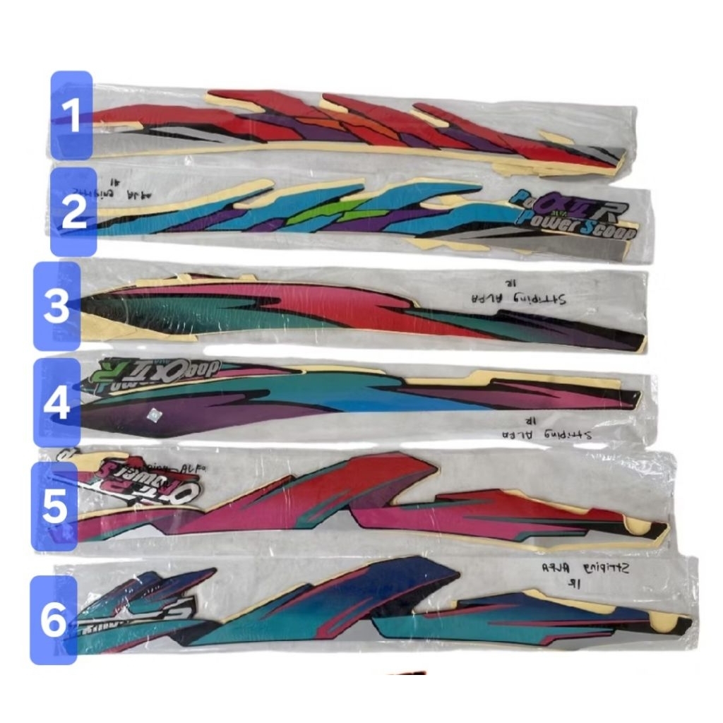 Alfa Striping สติ๊กเกอร์yamaha Alfa