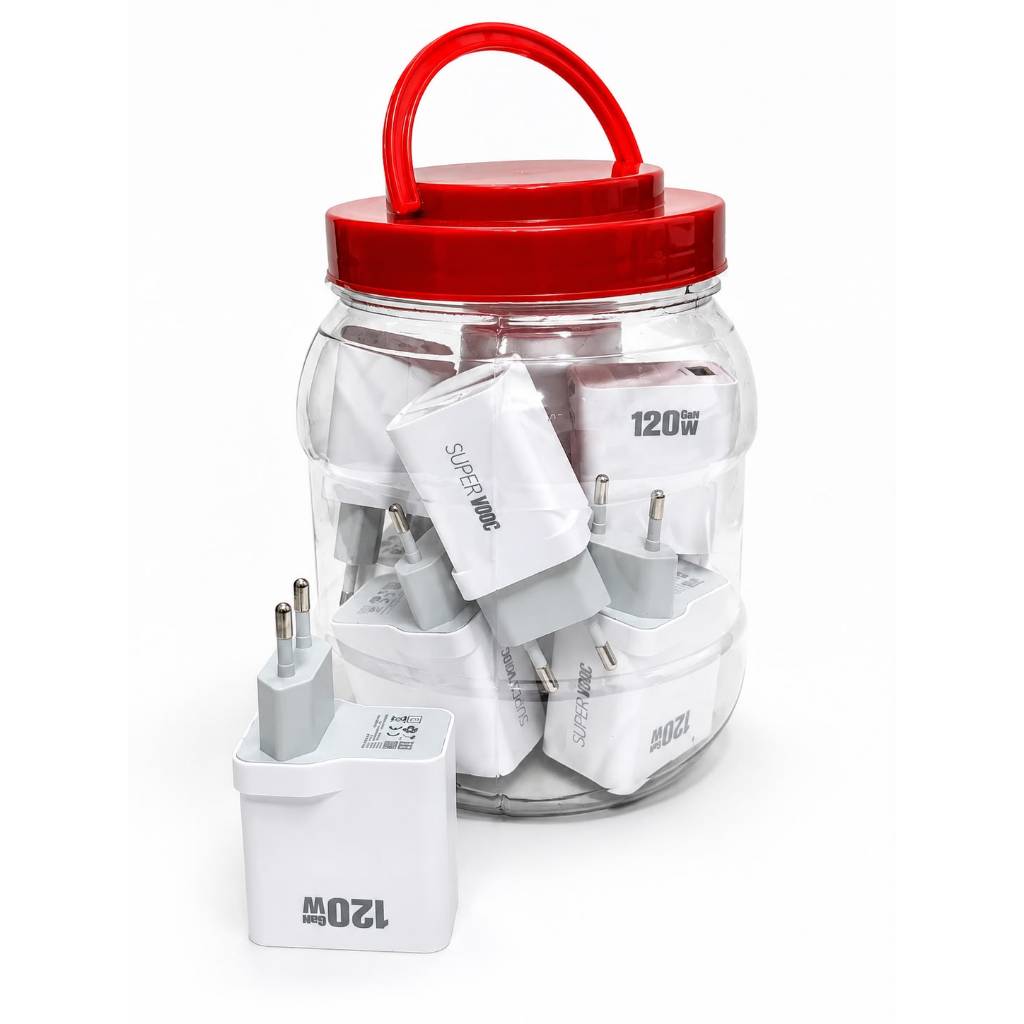 [PK-308] ขาย 1 กระปุก มี 10 Travel Adapter Z90 Xwin 120W Fast Charging และ Super Vooc Weight